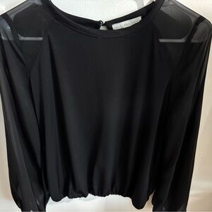 Allison Joy Elegant Black Blouse